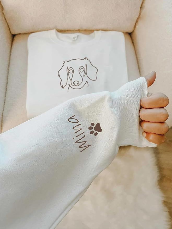 Custom Pet Sweatshirts with Photo and Name, Personalized Dog Sweatshirt - Image 5