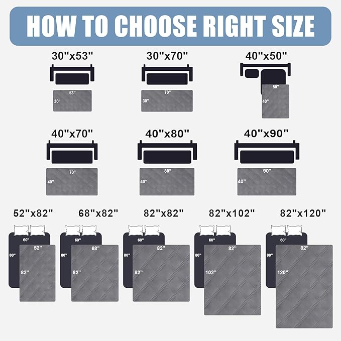 Smiry Waterproof Dog Bed Cover Blanket 40x70, Soft Reversible Pet Blanket - Image 6