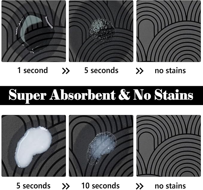 Dog Food Mats for Floors Absorbent, Pet Cat Food Mat - Image 2