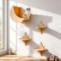 Cat Wall Shelves, Moon and Star Cat Wall Furniture by Qlfyuu