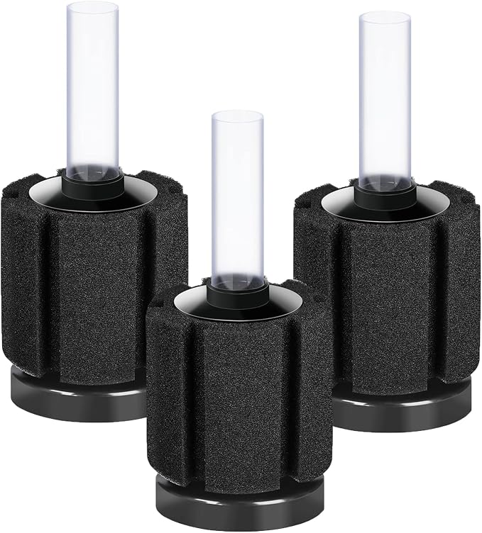 AQUANEAT 3 Pack Aquarium Bio Sponge Filter Breeding Fry Betta Shrimp Nano Fish by Aquaneat