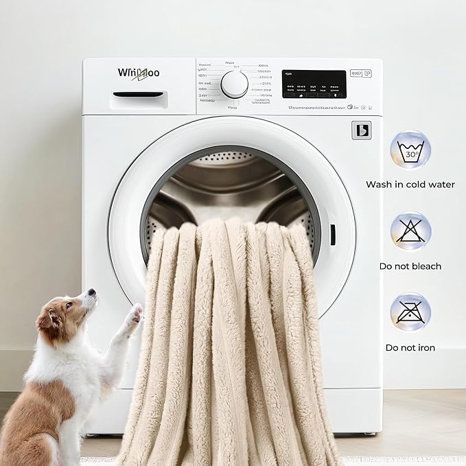 LINENLUX 1 Pack 3 Soft Fleece Dog Blanket - Image 5