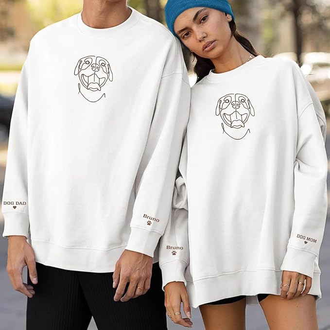 Custom Pet Sweatshirts with Photo and Name, Personalized Dog Sweatshirt - Image 2