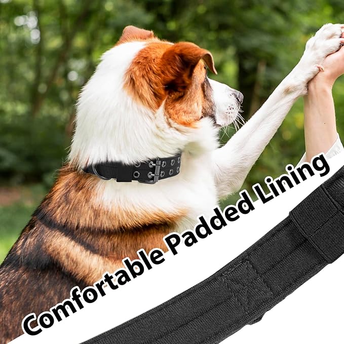Tactical Dog Collar Military Adjustable Dog Collars Soft Nylon Training Collar - Image 5