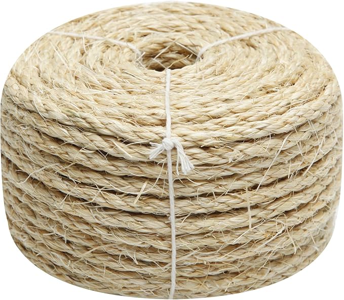 Cat Natural Sisal Rope 8mm 98-Feet by Juomid