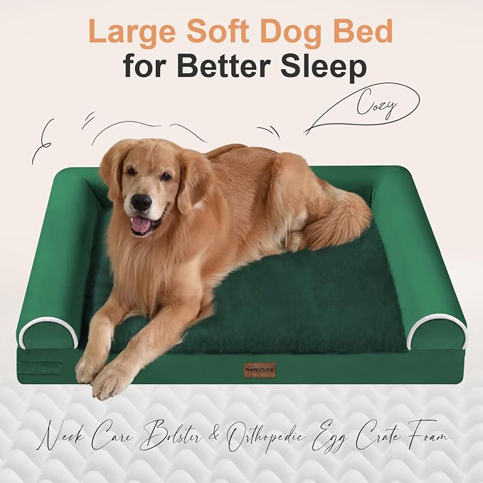 Large Dog Bed Orthopedic Washable: Beds Bolster XL Bed Big XLarge Dogs Egg - Image 2