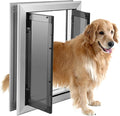 Large Dog Door, Weatherproof Aluminum Dog Door by SmarketBuy