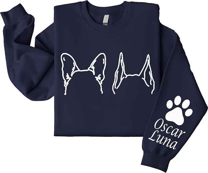 Custom Dog Mom Shirt for Women Pet Ears Sweatshirt - Image 8