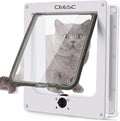 CEESC Extra Large Cat Door, Rotary 4 Way Locking Cat Door by CEESC