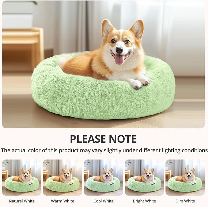 JOLLYVOGUE Calming Dog Bed Large Size Dog, Anti-Anxiety Donut Large Pet Bed - Image 6