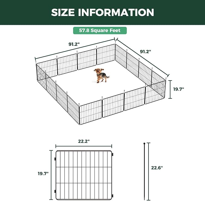 FXW MiniPaws Unleashed Dog Playpen, Expandable & Portable Design - Image 6