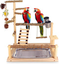 Bird Playground Natural Parrot Toys Perch Stand Cockatiel Swing by AutokcanBestFriendsForYourCarDetailing