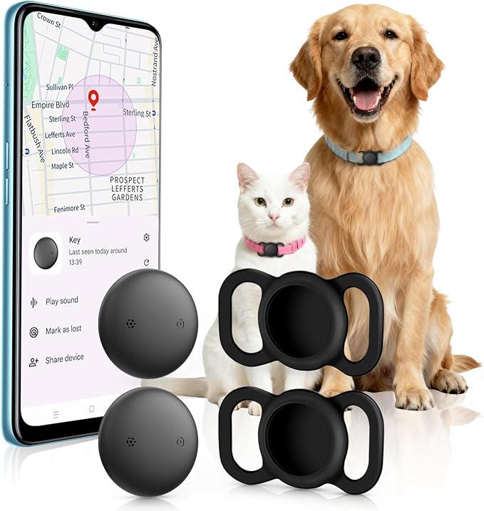 Android GPS Dog Collar, Mini Dog GPS Tracker, Smart Pet Activity Tracker by Vebiso