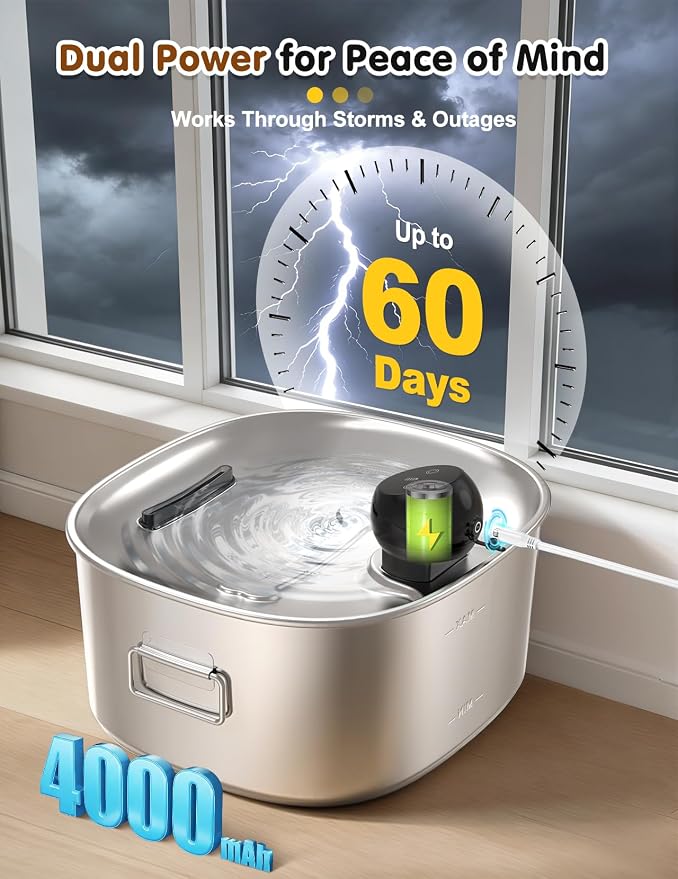 Dog Water Bowl Dispenser, 10L/2.64Gal/338 Oz Automatic Dog Water Fountain - Image 6