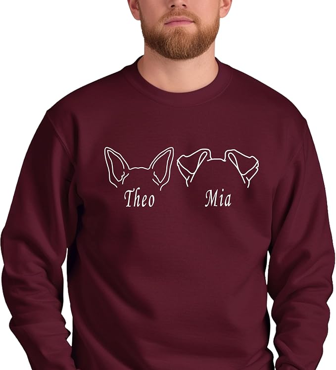 Custom Dog Mom Shirt for Women Pet Ears Sweatshirt - Image 3