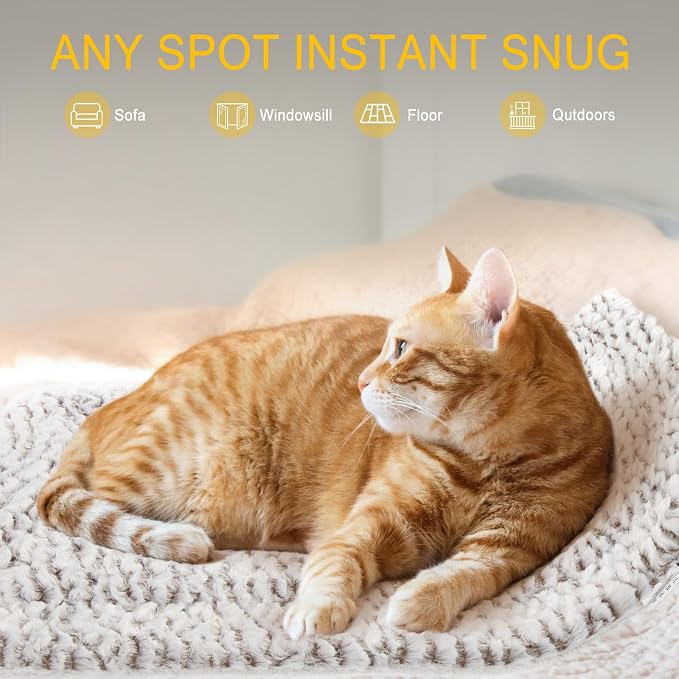 Self Heating Cat Pad Self Warming Bed 27.5" x 18.5" Thermal Heated Cat Mat - Image 6