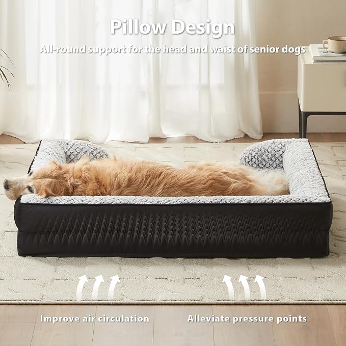 Orthopedic Dog Bed for Medium Dogs, Egg Crate Foam Bed for Medium Dogs - Image 3