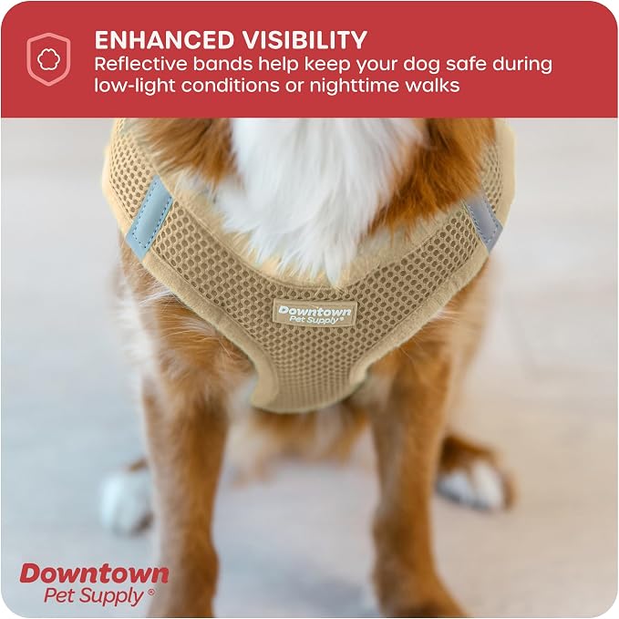 Downtown Pet Supply Step in Dog Harness No Pull, Khaki - Image 7