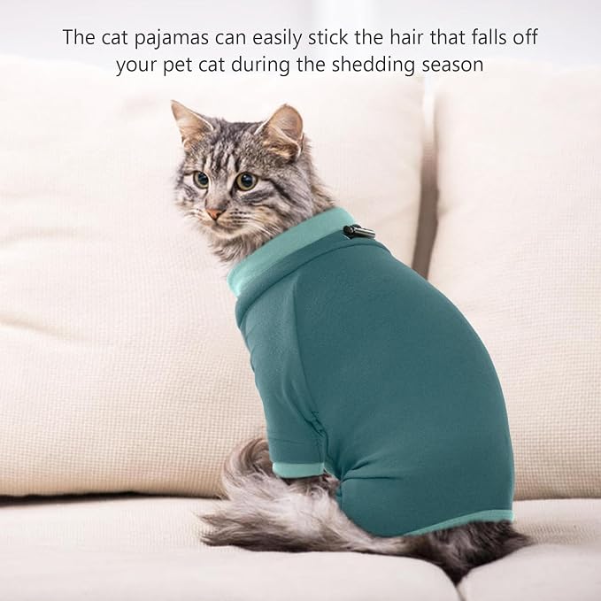 Cat Pajamas for Cats Only, Sticky Hair Cat Clothes, Sphynx Hairless Cats Sweater - Image 6