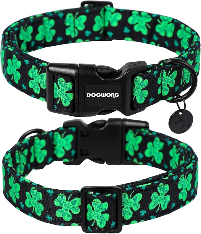 DOGWONG Black St. Patrick's Day Dog Collar - Image 2