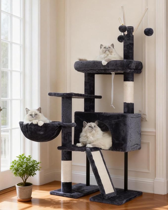 Cat Tree for Indoor Cats, Cat Tower by Gitelnour