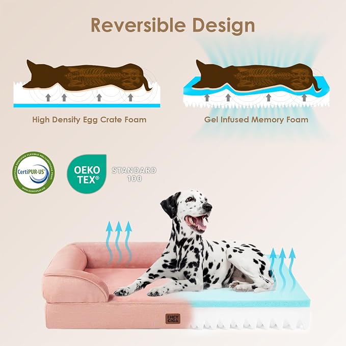 EHEYCIGA Orthopedic Dog Bed for Small Dogs, Waterproof Memory Foam Small Dog - Image 4