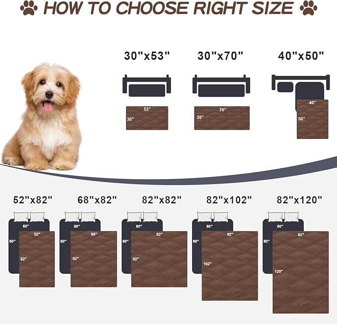 Smiry Waterproof Dog Bed Cover Blanket 30x70, Soft Reversible Pet Blanket - Image 6