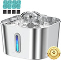 Cat Water Fountain Stainless Steel by Vekonn