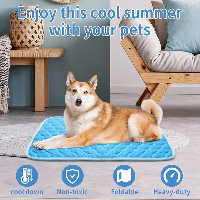 Dog Cooling Mat Non-Toxic Self Cooling Pad - Image 2