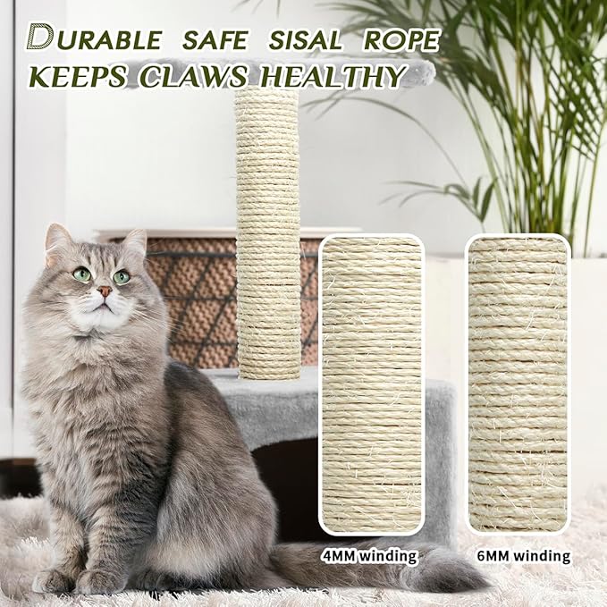Natural Sisal Rope 1/4 Inch 6mm 164-Feet - Image 6