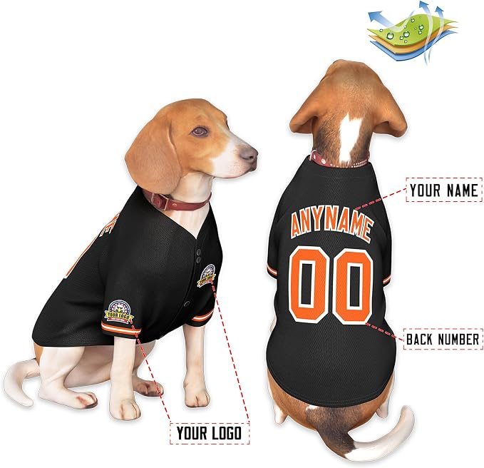 Custom Dog Baseball Jersey - Image 3
