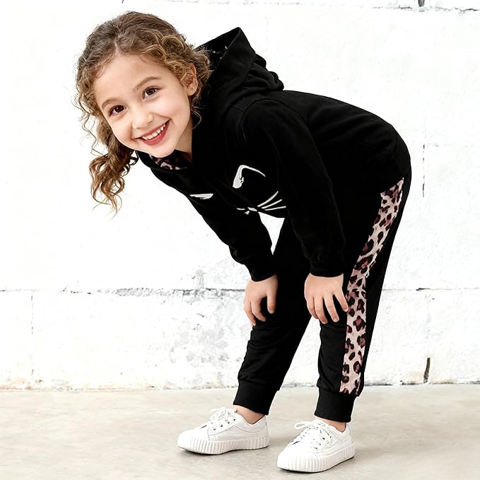 Toddler Baby Girls Clothes Long-sleeve Tie Dye Hoodie Sweatshirt Pants Hooded - Image 6