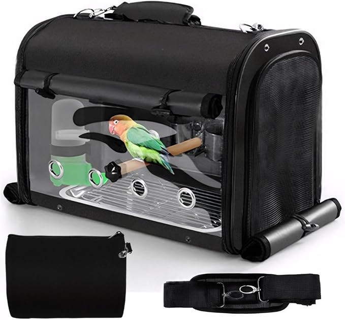 Sanmoncare Bird Carrier Bag Cockatiel Travel Cage by Sanmoncare