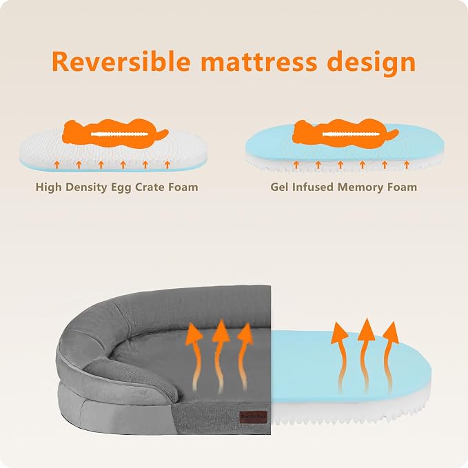 Dwanton Orthopedic Dog Bed for Large Dogs - Image 3
