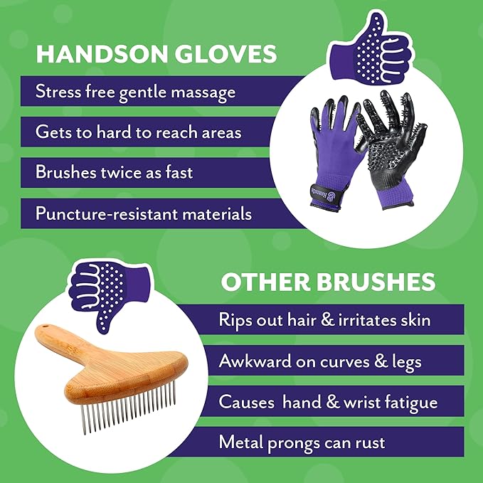 HandsOn Pet Grooming Gloves - Image 6