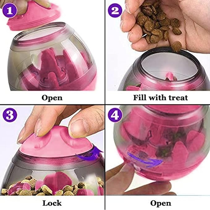 SunGrow Puppy, Small Dog Breeds, and Pocket Pet Treat Ball, Boredom Buster Ends - Image 6
