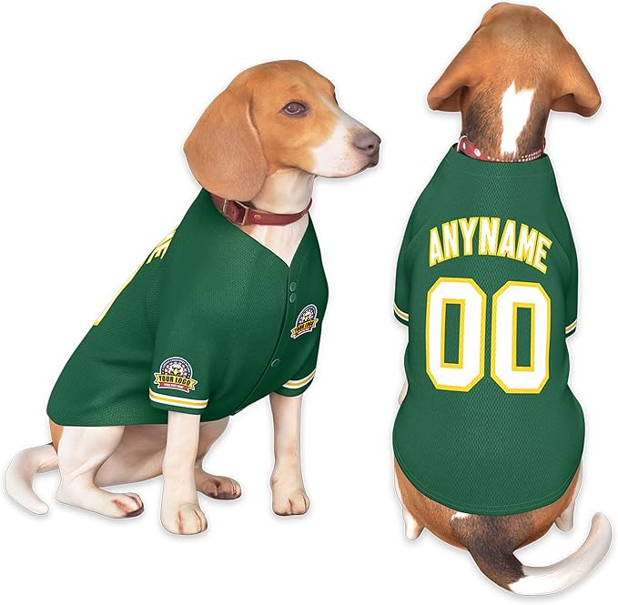 Custom Dog Baseball Jersey by KXK