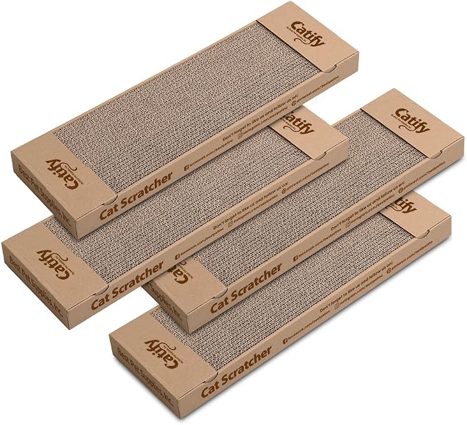 Best Pet Supplies Corrugated Cardboard Cat Scratcher Pads, and Fun Interactive by BestPetSuppliesLLC