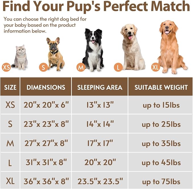 JOLLYVOGUE Calming Dog Bed Medium Size Dog, Anti-Anxiety Donut Medium Pet Bed - Image 6