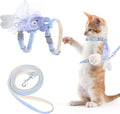 TIESOME Cat Harness and Leash Set, Adjustable Gradient Kitten Harness Escape by TIESOME