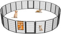 Dog Fence Outdoor Pens Outside, Portable Dog Play Pen 40" H 24 Panels Pet by Unknown