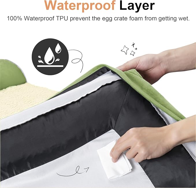 Large Dog Bed Orthopedic Washable: Beds Bolster XL Bed Medium Large Dogs Egg - Image 4