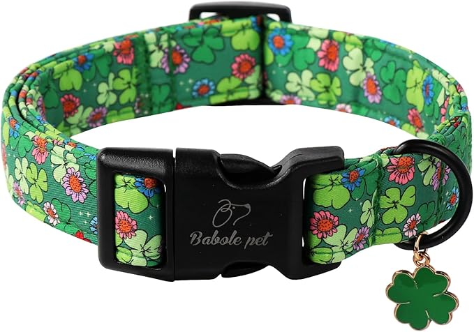 St Patricks Day Dog Collar for Giant Large Dogs by Babolepet