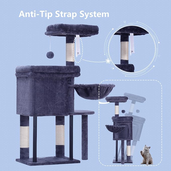 Hey-brother Cat Tree Tower, Scratching Posts - Image 7