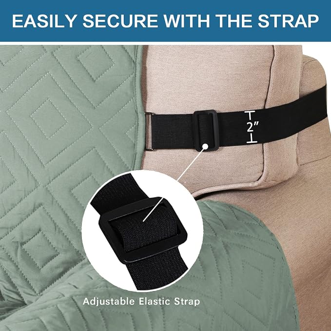 H.VERSAILTEX Reversible Sofa Slipcover Furniture Protector Water Resistant 2" - Image 4