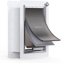 Baboni Pet Door for Wall, Steel Frame and Telescoping Tunnel, Aluminum Lock by Baboni