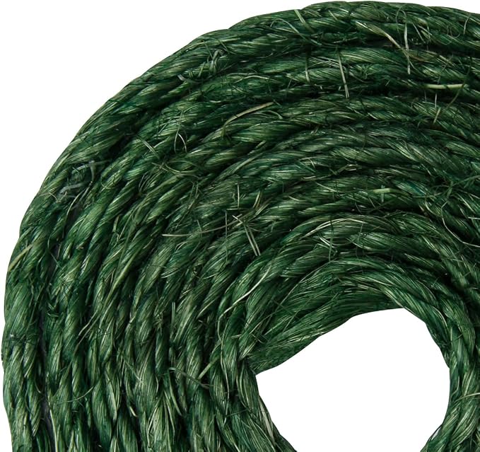Green Sisal Rope, 1/4 Inch, for Cat Scratching Post, DIY Hemp Twine - Image 8