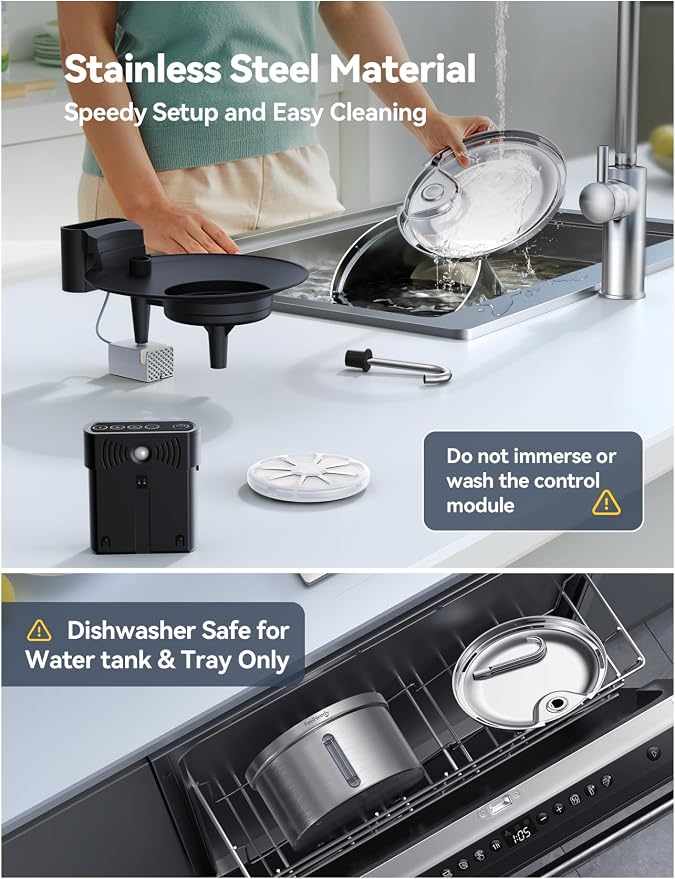 Wireless Cat Water Fountain Stainless Steel FEELNEEDY Smart Pet Water Fountain - Image 8