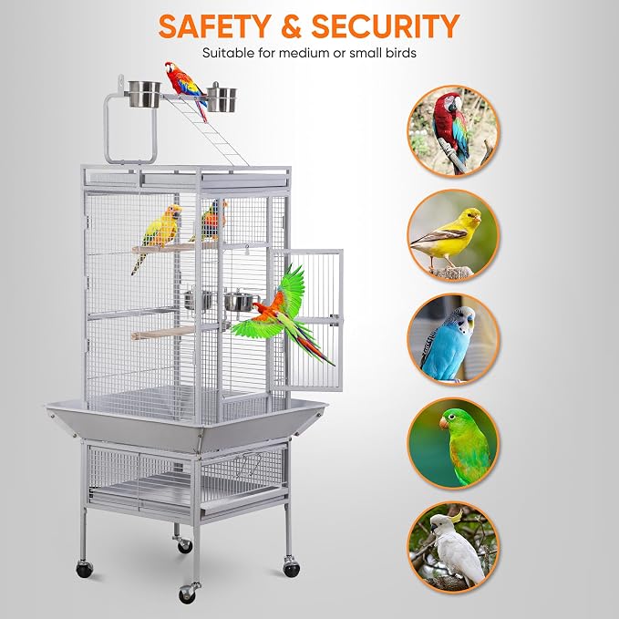 ZENY 61-inch Large Parrot Cockatiel Bird Cages - Image 6