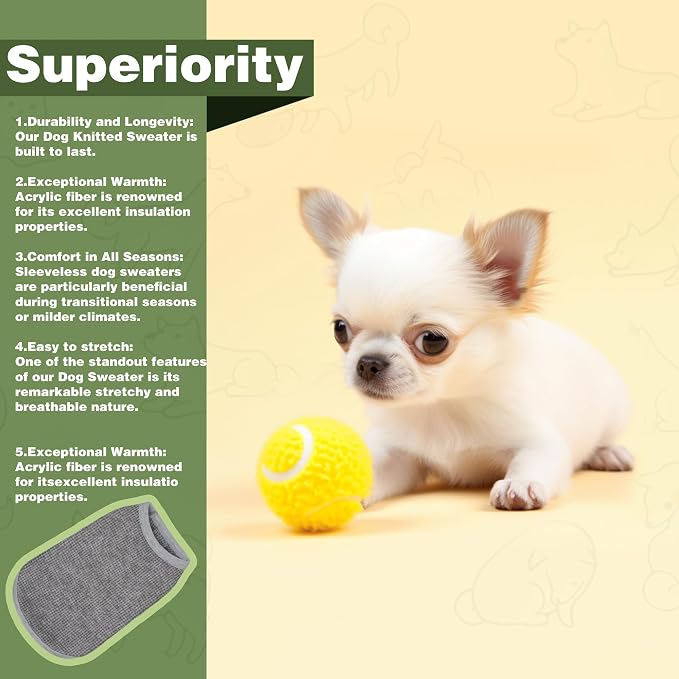 Cozy and Functional Dog Shirts for Small Puppies: Stretchable White Attire - Image 4